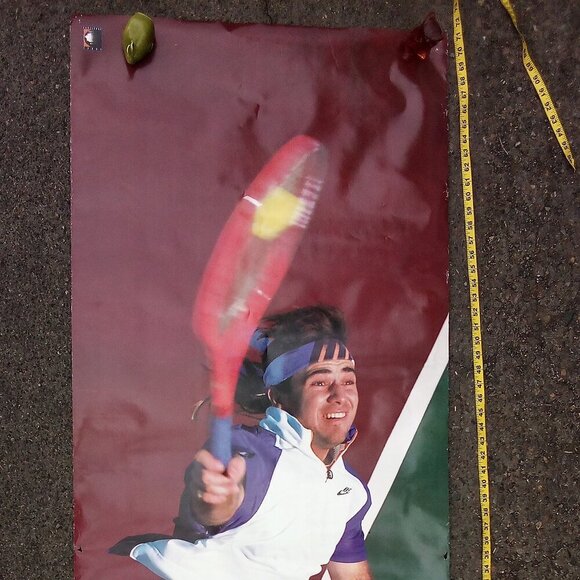 RARE Vintage Nike Andre Agassi Challenge Court Poster 72" - Picture 2 of 7